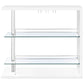 Prescott Rectangular 2-shelf Bar Unit Glossy White