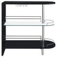 Adolfo 3-tier Bar Table Glossy Black and Clear