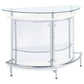 Amarillo 2-tier Bar Unit White and Chrome