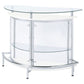 Amarillo 2-tier Bar Unit White and Chrome