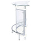 Amarillo 2-tier Bar Unit White and Chrome