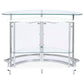 Amarillo 2-tier Bar Unit White and Chrome