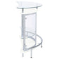 Amarillo 2-tier Bar Unit White and Chrome