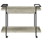 Ventura 2-tier Bar Cart with Storage Drawer Grey Driftwood