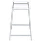 Jovani Acrylic Backless Counter Stool Chrome (Set of 2)