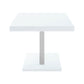 Brooklyn Rectangular Dining Table White High Gloss and Chrome