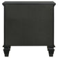 Sandy Beach 3-drawer Nightstand Black