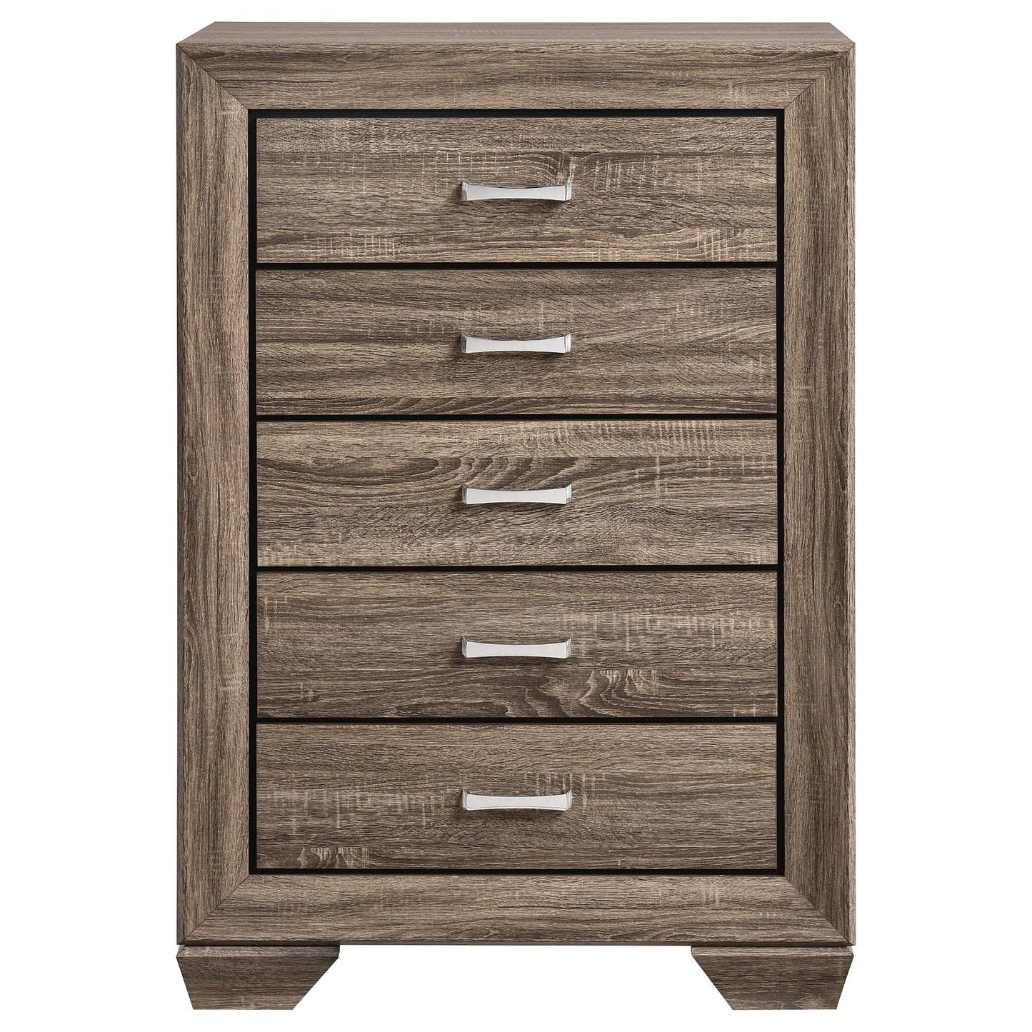 Kauffman 5-drawer Bedroom Chest Washed Taupe