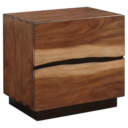 Winslow 2-drawer Nightstand Smokey Walnut
