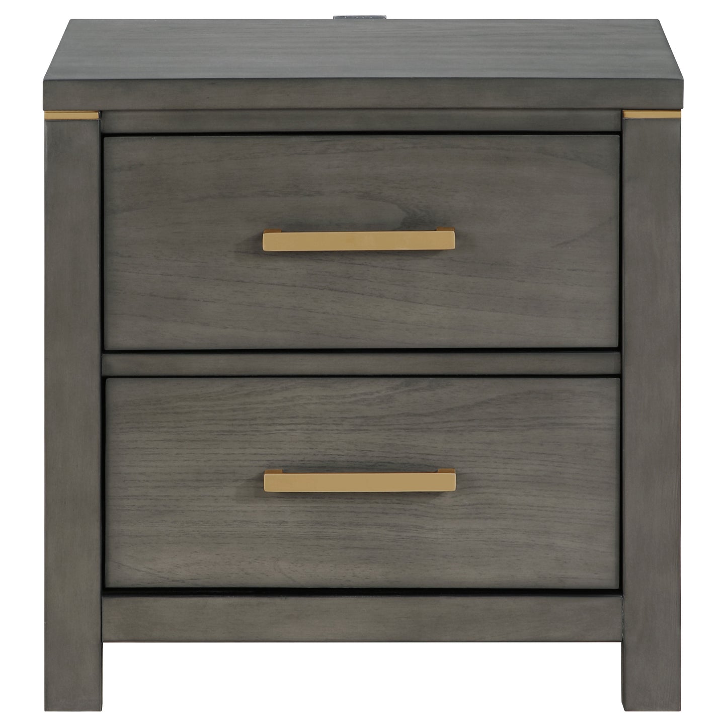 Kieran 2-drawer Nightstand Bedside Table Grey