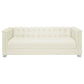 Chaviano Tufted Upholstered Sofa Pearl White