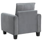 Davis  3-piece Upholstered Rolled Arm Sofa Grey