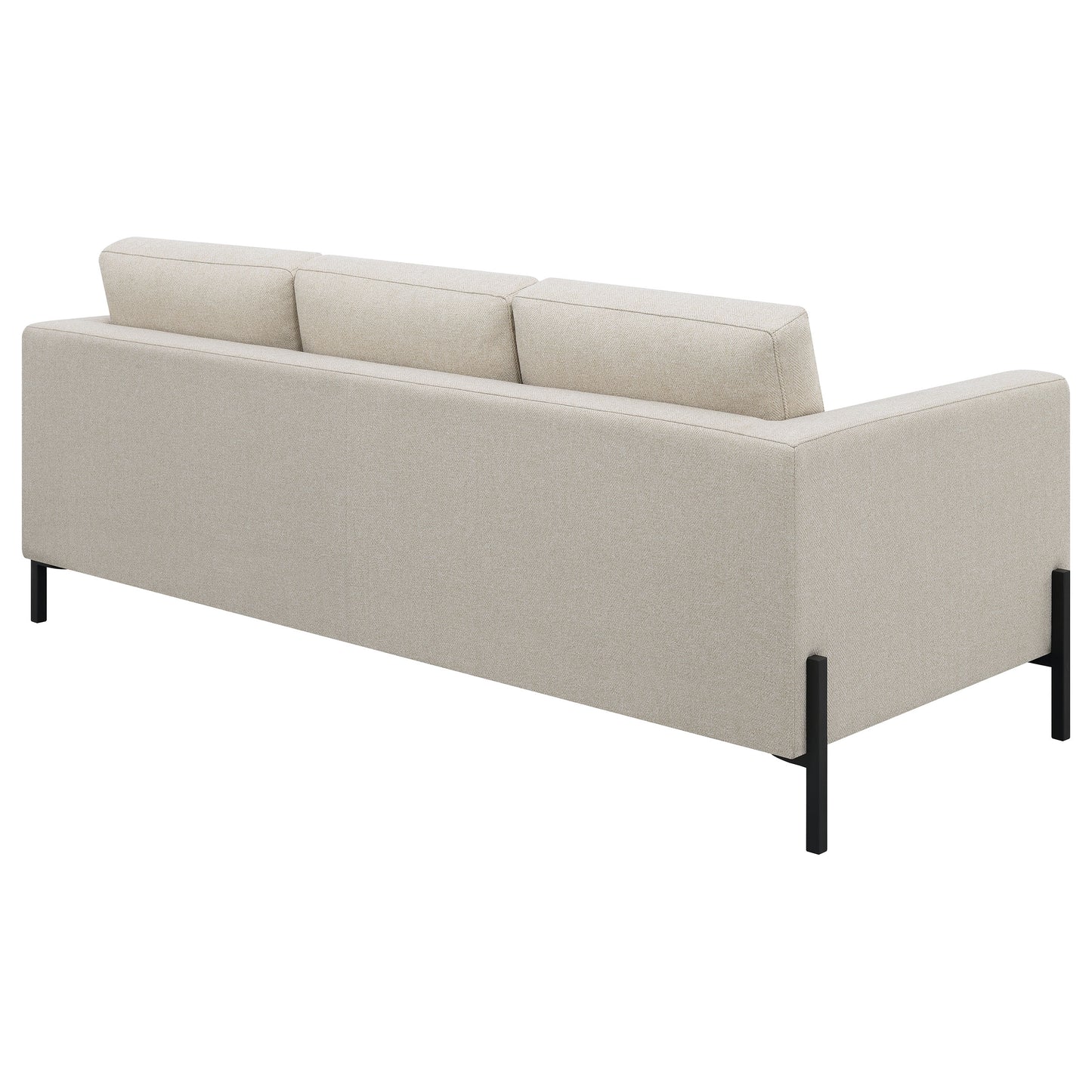 Tilly Upholstered Track Arms Sofa Oatmeal