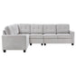 Georgina 4-piece Upholstered Modular Sectional Sofa Steel Beige