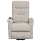 Henrietta Upholstered Power Lift Massage Chair Beige