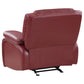 Camila 3-piece Upholstered Reclining Sofa Set Red Faux Leather