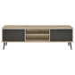 Allie 2-door Engineered Wood 71-inch TV Stand Distressed Pine