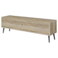 Allie 2-door Engineered Wood 71-inch TV Stand Distressed Pine