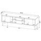 Allie 2-door Engineered Wood 71-inch TV Stand Distressed Pine