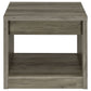 Felix 1-drawer Square Engineered Wood End Table Grey Driftwood