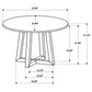 Skylark Round Marble-like SmartTop Side End Table Black