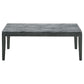 Mozzi Rectangular Faux Marble Coffee Table Grey and Black