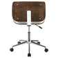 Addington Adjustable Height Office Chair Ecru and Chrome