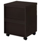 Skylar 3-drawer Mobile File Cabinet Cappuccino