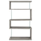 Emelle 4-shelf Bookcase with Glass Panels