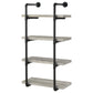 Elmcrest 24-inch Wall Shelf Black and Grey Driftwood