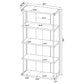 Loomis 4-shelf Bookcase Whitewashed Grey