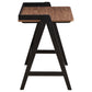 Raul 50-inch Writing Desk with USB Ports Walnut and Black
