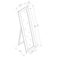 Toga 28 x 72 Inch Wood Standing Floor Mirror Cappuccino