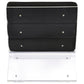 Serreta Boucle Upholstered Armless Acrylic Chair Black