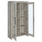 Alejo 2-door Tall Cabinet Grey Driftwood