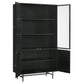 Santiago Rectangular 4-door Cabinet Matte Black