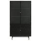 Santiago Rectangular 4-door Cabinet Matte Black