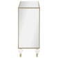 Lupin 2-door Accent Cabinet Mirror and Champagne