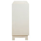 Voula Rectangular 4-door Accent Cabinet White and Gold